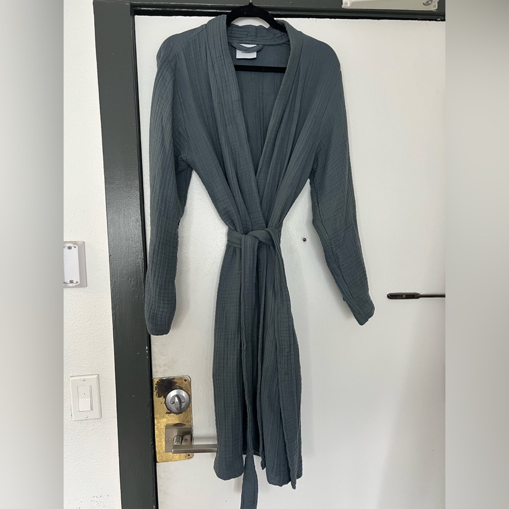 Unisex parachute cloud cotton robe in dusk